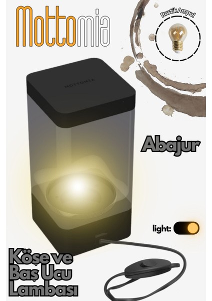 Minimal Abajur Kare Köşe ve Baş Ucu Için Dekoratif Modern Sade fırsatları