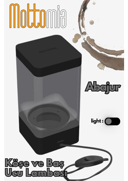 Minimal Abajur Kare Köşe ve Baş Ucu Için Dekoratif Modern Sade indirimleri