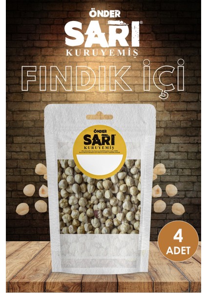 Fındık Içi Kuruyemiş 140 gr x 4 Adet Kilitli Paket