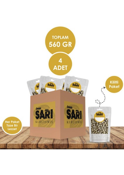 Fındık Içi Kuruyemiş 140 gr x 4 Adet Kilitli Paket modelleri