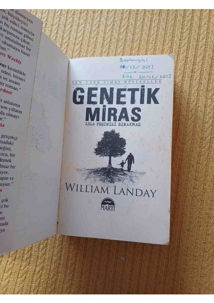 Genetik Miras Asla Pesini Birakmaz William Landay fiyatları