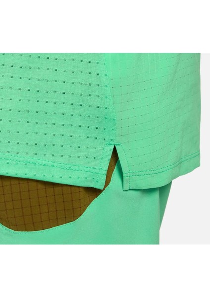 Dv9305 Nike Dri-Fit Trail Solar Chase Running Short-Sleeve Erkek Yeşil Koşu Spor T-Shirt Dv9305 modelleri