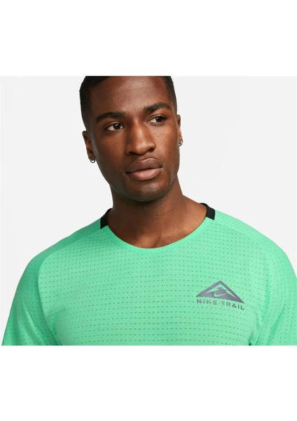 Dv9305 Nike Dri-Fit Trail Solar Chase Running Short-Sleeve Erkek Yeşil Koşu Spor T-Shirt Dv9305 fırsatları