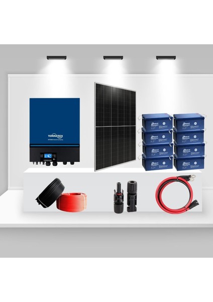 Bağ Evi ve Yazlık Için 7.2kw Monokristal Solar Enerji Paketi – Konfor Seri 7200