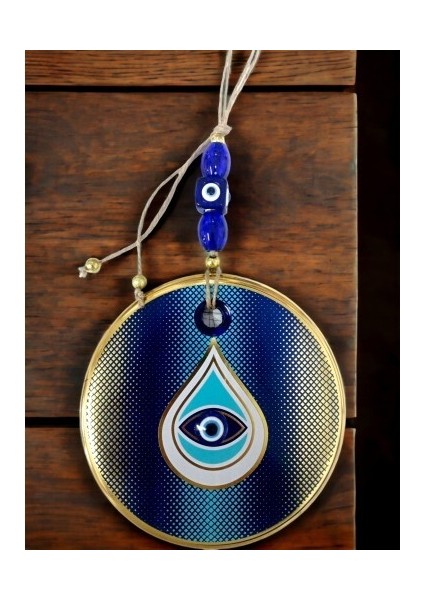 Puantiyeli Damla Desen Nazar Boncuklu Duvar Süsü Gözlü Duvar Dekoru modelleri