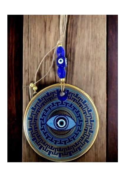 Renkli Noktalama Vurgulu Nazar Boncuklu Gözlü Duvar Süsü Renkli Duvar Dekoru modelleri