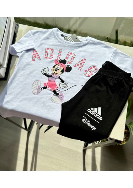"disney Minnie Mouse" Baskılı Kız Çocuk Takımı (Siyah Tayt) indirimleri