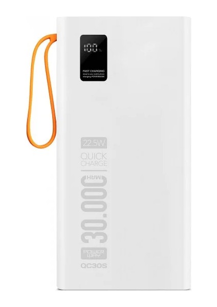 30.000 Mah Pd 22,5W Dahili Kablolu Powerbank