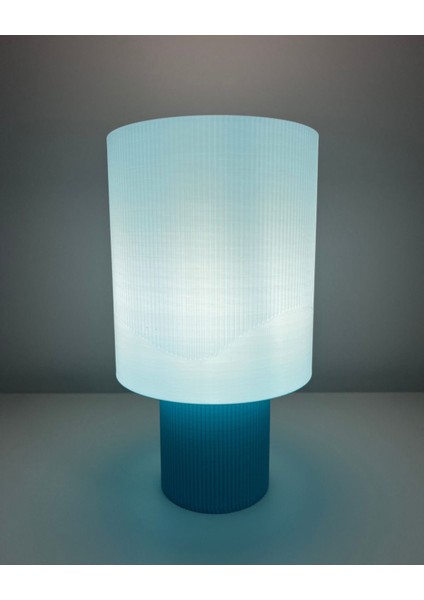 Açık Mavi Objeo 3D Özel Tasarım Dekoratif Çocuk Odası Abajur fırsatları