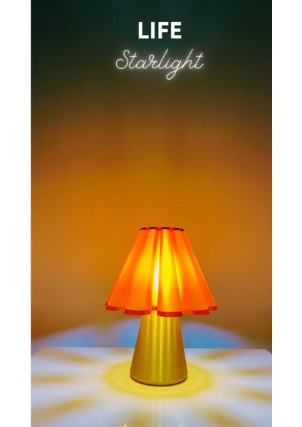 Life Starlight Modern Tasarımlı Şık Abajur Gold