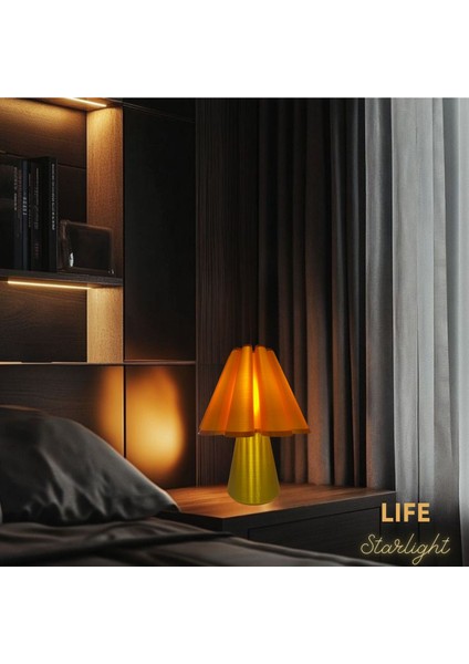 Life Starlight Modern Tasarımlı Şık Abajur Gold modelleri