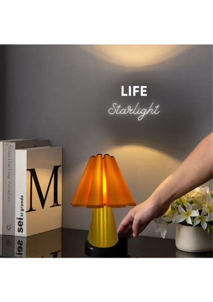 Life Starlight Modern Tasarımlı Şık Abajur Gold indirimleri