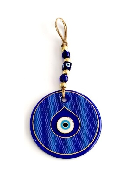 Gold Yaldızlı Damla Göz Şekilli Cam Nazar Boncuğu Duvar Süsü fiyatları