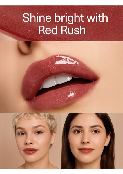 Dudak Parlatıcısı - Red Rush Lip Gloss Nemlendirici ve Dolgunlaştırıcı