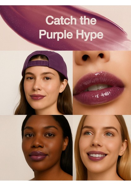 Dudak Parlatıcısı - Purple Hype Lip Gloss Nemlendirici ve Dolgunlaştırıcı