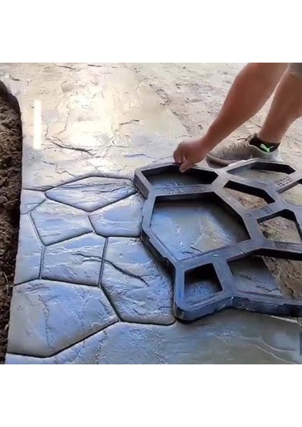 Bahçe Taş Kalıp Beton Kalıbı Zemin Kaplama Kalıbı 42x40 Cm Sirius Desen / 1 Adet / Bsrgarden