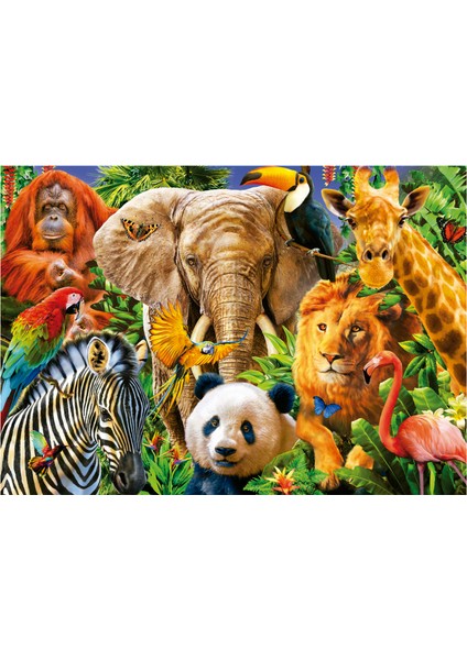 500 Parça Vahşi Hayvanlar Kolajı Puzzle - 19550 - Wild Animal Collage fiyatları