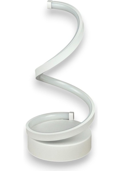 Lara Beyaz Renk Gün Işığı LED Işıklı Modern Tasarım LED Masa Lambası - Abajur - Gece Lambası modelleri