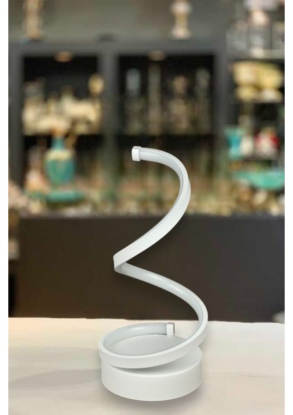 Lara Beyaz Renk Gün Işığı LED Işıklı Modern Tasarım LED Masa Lambası - Abajur - Gece Lambası fırsatları