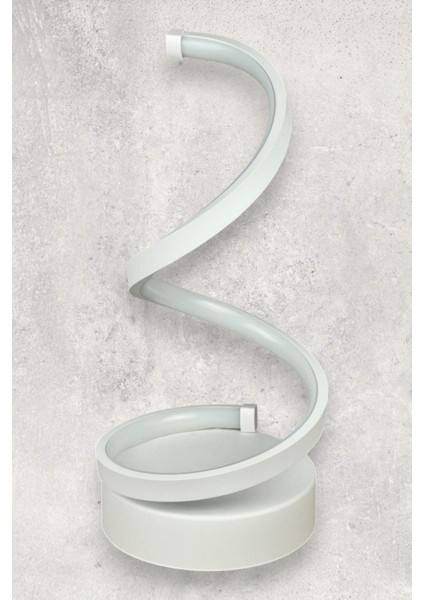 Lara Beyaz Renk Gün Işığı LED Işıklı Modern Tasarım LED Masa Lambası - Abajur - Gece Lambası indirimleri