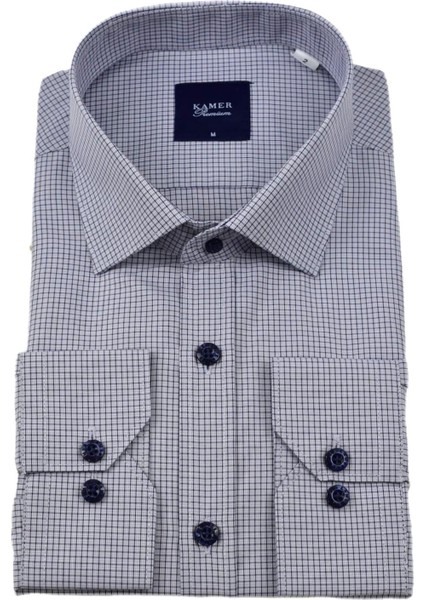 Erkek Klasik Piti Kare Uzun Kol Gömlek 3759 BGL-ST04398