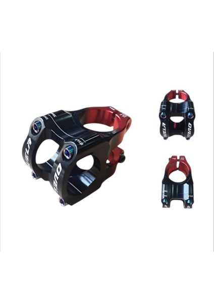 Bisiklet Gidon Boğazı 31.8mm Siyah-Kırmızı