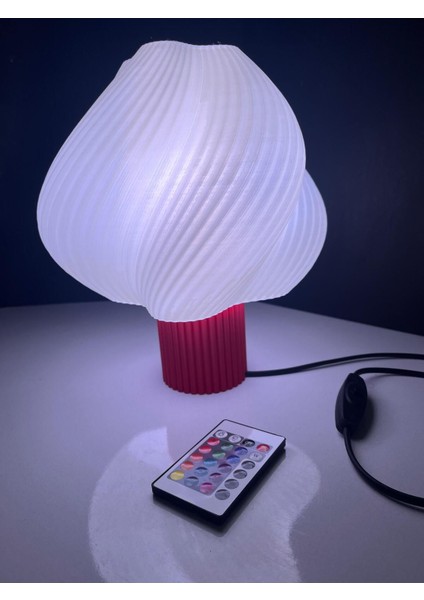 Şık Spiral Abajur Rgb Kumandalı fiyatları