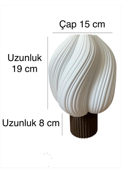 Cream Abajur E27 Ampul Hediyeli modelleri