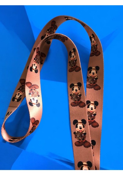 Safari Mickey Mouse Temalı Yaka Ipi ve Kartlık