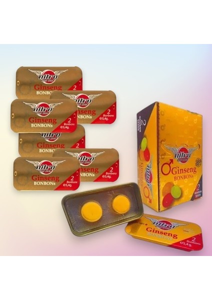Nitro Max Gold Bonbon 6 Teneke Kutu 12 Adet Bonbon Şeker