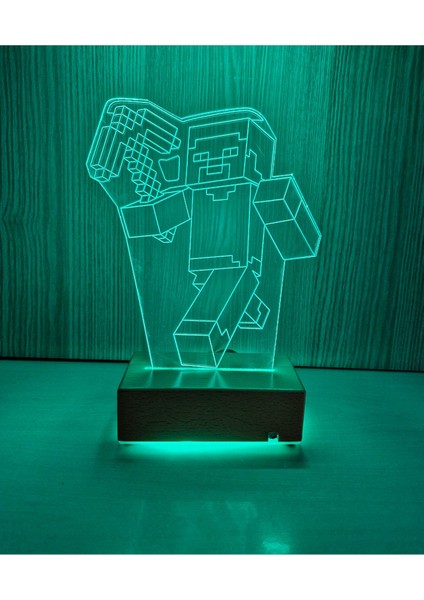Doğum Günü Hediyesi Minecraft LED Lambası 16 Renkli Hediye Lamba fiyatları