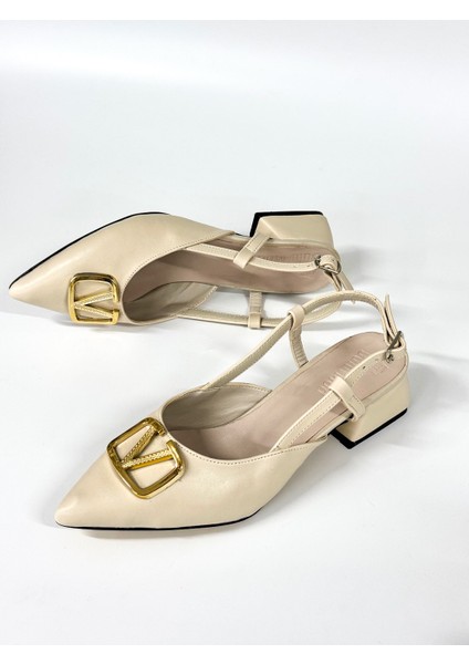 BA04578 Ten Kadın V Toka Yanı Açık Klasik 3cm Topuklu Ayakkabı - 39 fiyatları