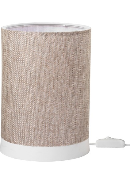 Bej Abajur Yatak Odası Salon Modern Dekoratif Masa Lambası