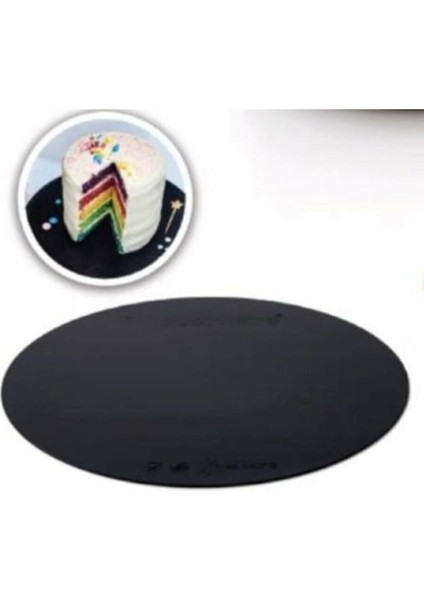 Siyah Esnek Kesme Tahtası Yuvarlak