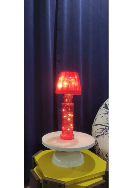 Galata Kulesi Cam Abajur El Yapımı Dekoratif Peri LED fiyatları