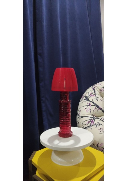 Galata Kulesi Cam Abajur El Yapımı Dekoratif Peri LED fırsatları