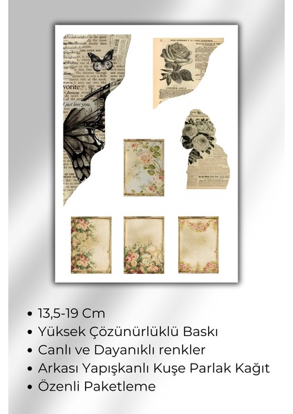 Vintage Sticker Ajanda Planlayıcı Bullet Journal Için Uygundur fiyatları