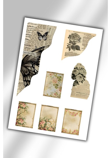 Vintage Sticker Ajanda Planlayıcı Bullet Journal Için Uygundur modelleri