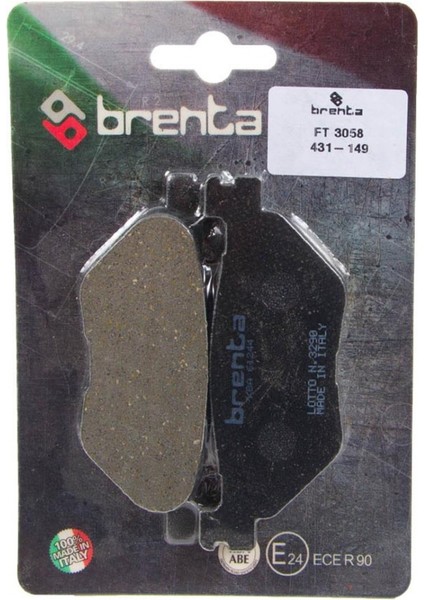 Yamaha Xp Tmax Sx 530cc 17-19 Arka Fren Balatası Brenta Organik