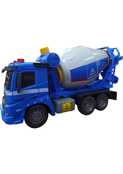 1:16 Pilli Işıklı Beton Mikseri Kamyon