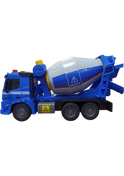 1:16 Pilli Işıklı Beton Mikseri Kamyon