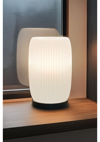 Bulg Dekoratif Abajur Masa Lambası Beyaz modelleri