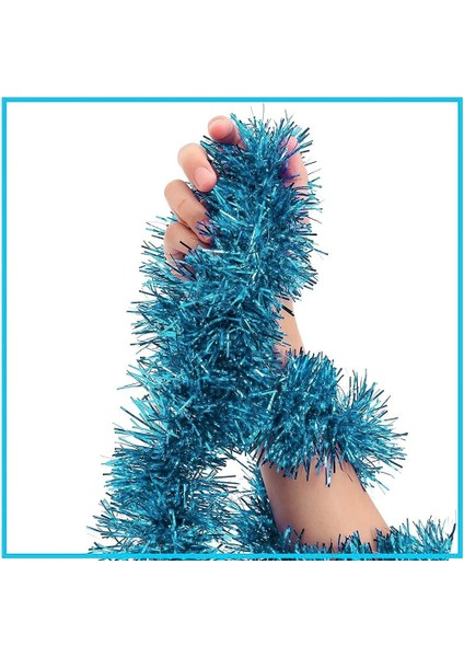 Heyf Parti Için Sim Süs 2 Metre Uzunluk 8 cm Genişlik Açık Mavi Renk Ithal fiyatları