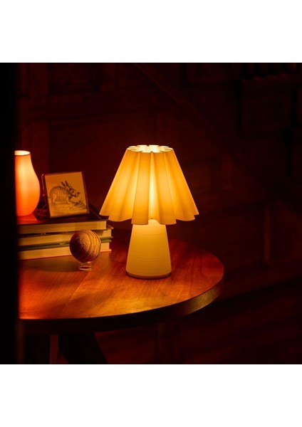 Aura Beyaz Modern Tasarım Salon-Oturma Odası Küçük Boy Abajur Beyaz modelleri