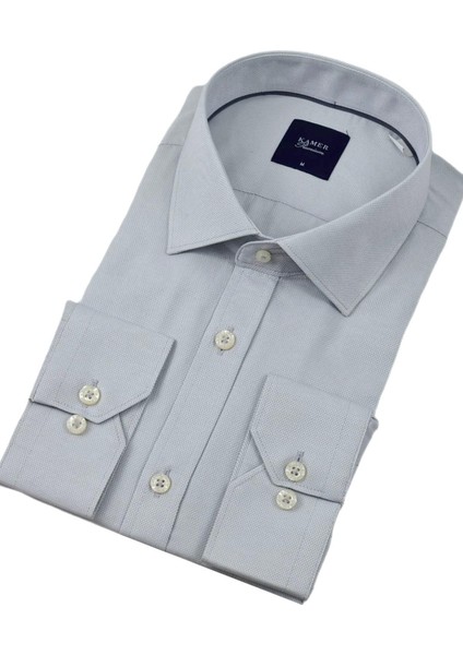 Erkek Klasik Armürlü Uzun Kol Gömlek 33704 BGL-ST04394