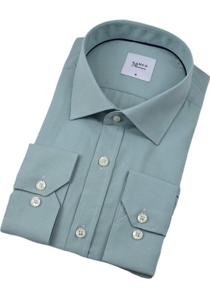 Erkek Klasik Armürlü Uzun Kol Gömlek 33704 BGL-ST04394