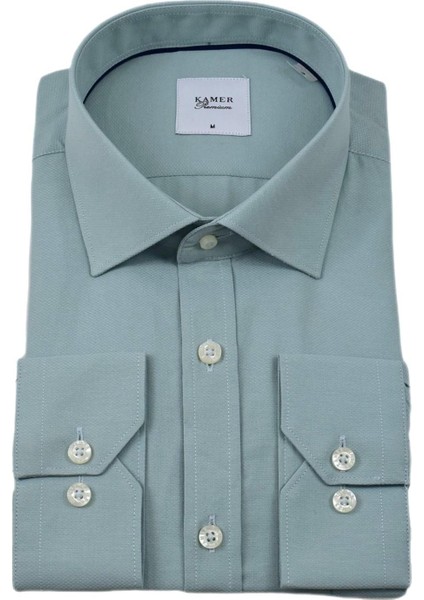 Erkek Klasik Armürlü Uzun Kol Gömlek 33704 BGL-ST04394 fırsatları