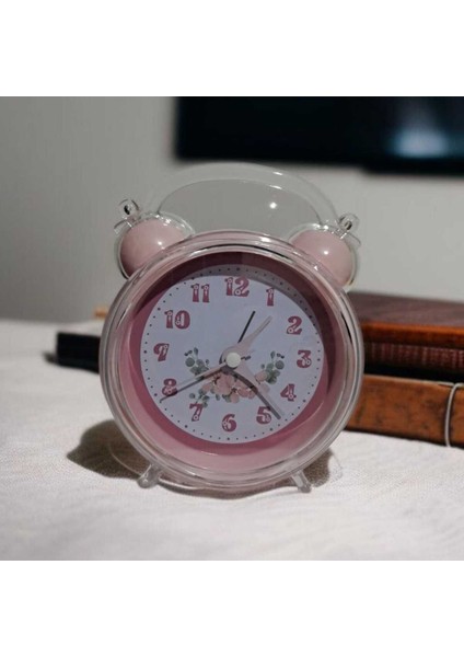Ev Dekoru Için Sevimli Çalar Saat, Çiçek Tasarımlı, Rahat Arka Ayarı, Net ve Yüksek Sesli Alarm