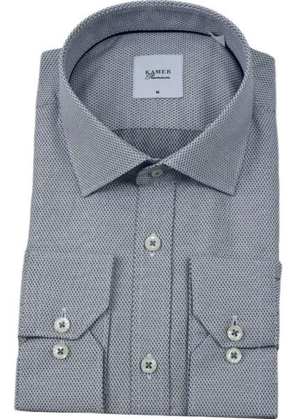 Erkek Klasik Petek Dokulu Uzun Kol Gömlek 3597 BGL-ST04401 fiyatları