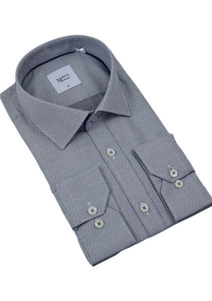 Erkek Klasik Petek Dokulu Uzun Kol Gömlek 3597 BGL-ST04401 fırsatları